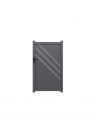 Portillon ALU Brest passage 1m00 - Ht 1m70 - Gris