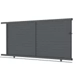 Portail coulissant aluminium sur mesure Cholet