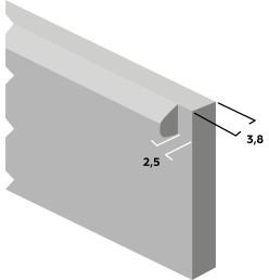 Soubassement béton 0m25