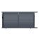 Portail Coulissant ALU Arles persienné passage 3m50 ou 4m00 - Ht 1m70 - Gris