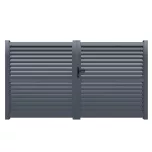 Portail ALU Arles largeur 3m00 ou 3m50 - Ht 1m70 - Gris Anthracite RAL 7016 – Design Moderne et Résistance