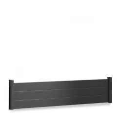 Kit Clôture aluminium Flex lames pleines à sceller Ht 0m515