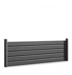 Kit Clôture aluminium Flex lames persiennes à sceller Ht 0m766