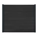 Kit Clôture composite Ness lames pleines à sceller Ht 1m55
