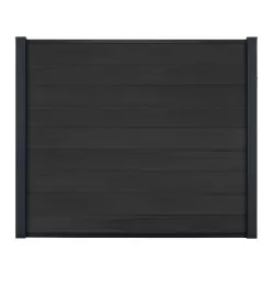 Kit Clôture composite Ness lames pleines à sceller Ht 1m55