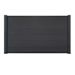 Kit Clôture composite Ness lames pleines sur platines Ht 1m04