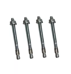 Lot de 4 goujons 8x115 platine inox Ness