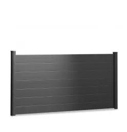 Kit Clôture aluminium Flex lames pleines à sceller Ht 1m41