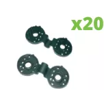 Clips de fixation Brise Vue - sachet de 20 pièces