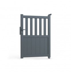 Portillon ALU Lille passage 1m00 - Ht1m40 - Gris
