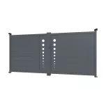 Clôture Discount - Portail ALU Toulouse passage 3m00 - Ht 1m60 - Gris