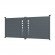 Portail ALU Toulouse passage 3m00 - Ht 1m60 - Gris