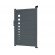 Portillon ALU Toulouse passage 1m00 - Ht 1m60 - Gris