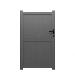 Portillon ALU Nice passage 1m - Ht 1m70 - Gris