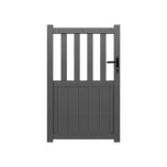 Portillon ALU Valence passage 1m00 - Ht 1m60 - Gris