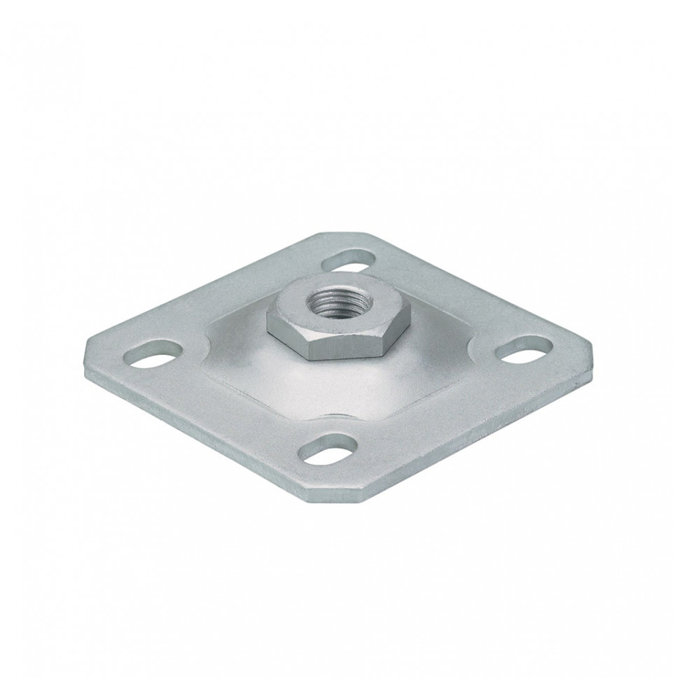 Platine murale pour portillon jardin
